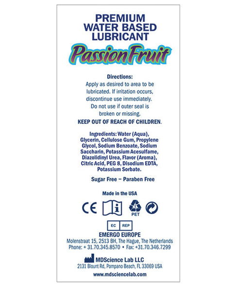 NO ETA Swiss Navy Flavors - 4 oz Passion Fruit