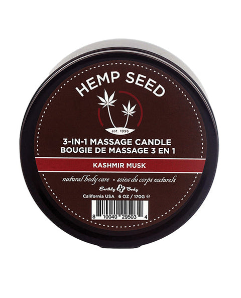 Earthly Body Suntouched Hemp Candle - 6 oz Round Tin