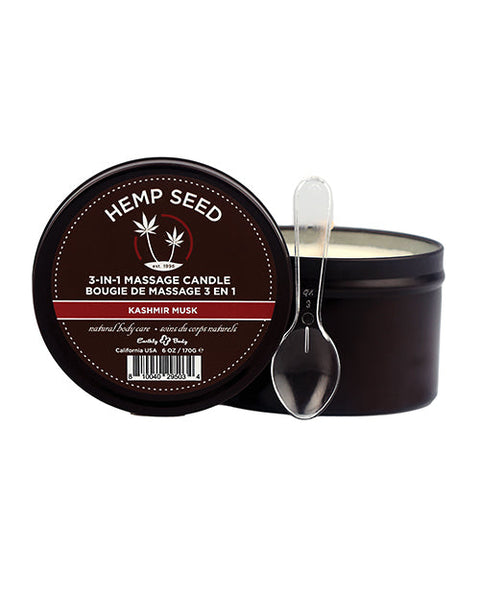 Earthly Body Suntouched Hemp Candle - 6 oz Round Tin