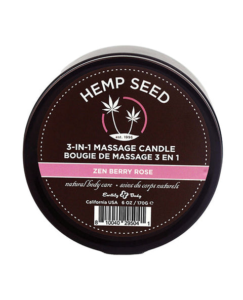 Earthly Body Suntouched Hemp Candle - 6 oz Round Tin