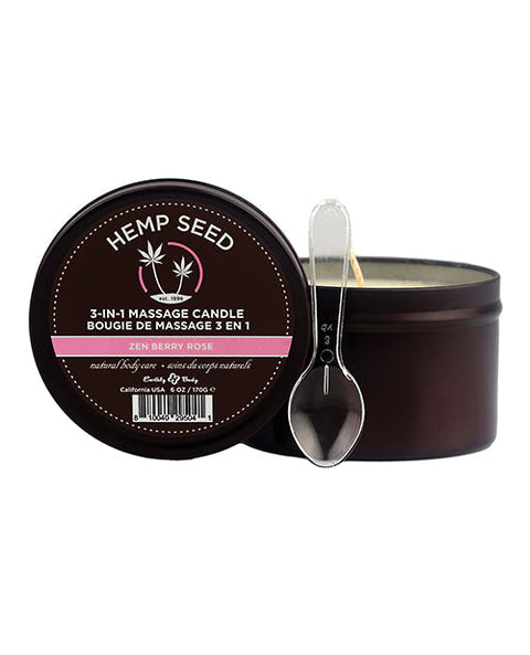 Earthly Body Suntouched Hemp Candle - 6 oz Round Tin
