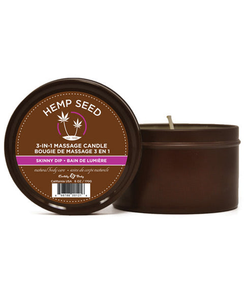 Earthly Body Suntouched Hemp Candle - 6 oz Round Tin