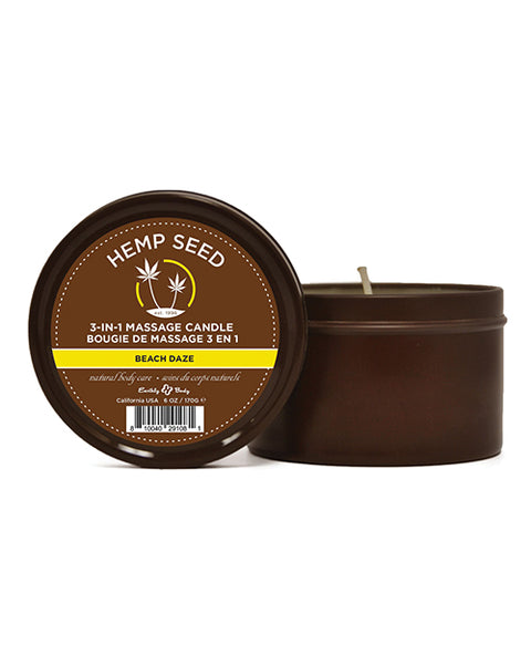 Earthly Body Suntouched Hemp Candle - 6 oz Round Tin