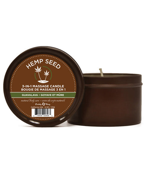 Earthly Body Suntouched Hemp Candle - 6 oz Round Tin