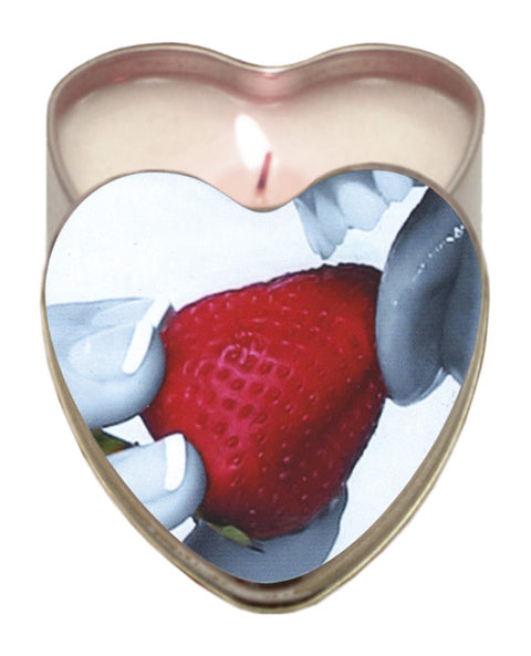 Earthly Body Suntouched Hemp Edible Candle - 4.7 oz Heart Tin