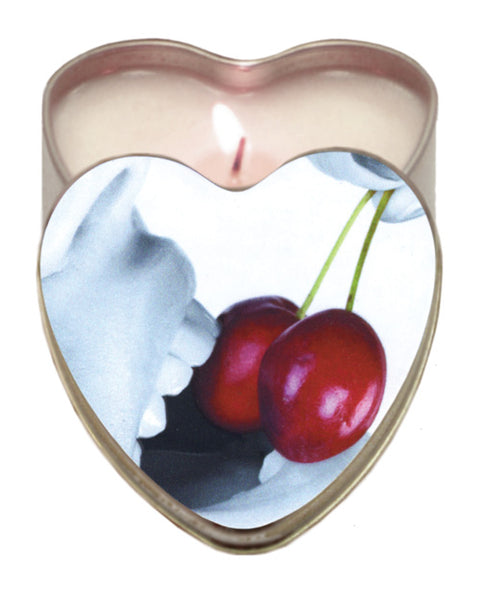 Earthly Body Suntouched Hemp Edible Candle - 4.7 oz Heart Tin