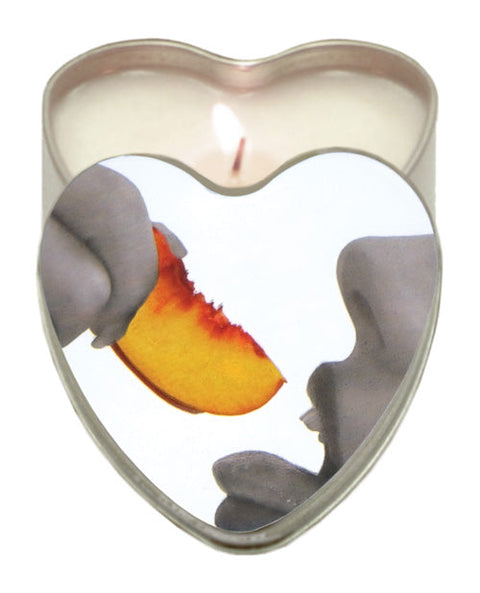Earthly Body Suntouched Hemp Edible Candle - 4.7 oz Heart Tin