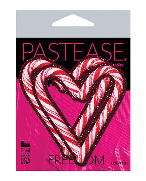 Pastease Premium Holiday Petites Candy Cane Heart - Red/White O/S