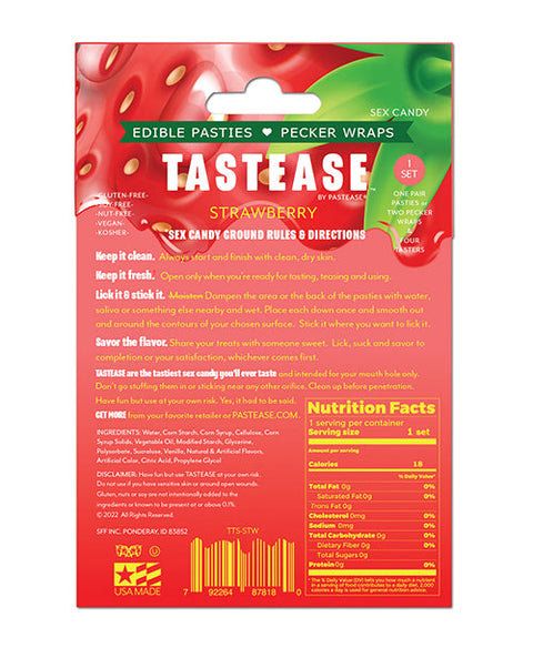 Pastease Tastease Edible Pasties & Pecker Wraps