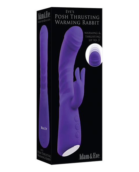 Adam & Eve Eve's Posh Thrusting Warming Rabbit - Purple
