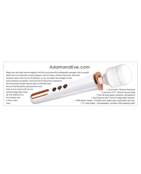 Adam & Eve Rechargeable Magic Massager - Rose Gold