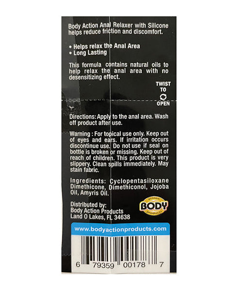 Body Action Anal Relaxer