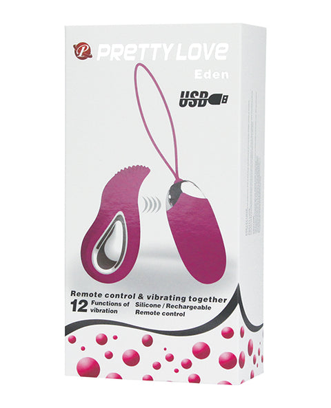 Pretty Love Eden Remote Control Bullet - Fuchsia