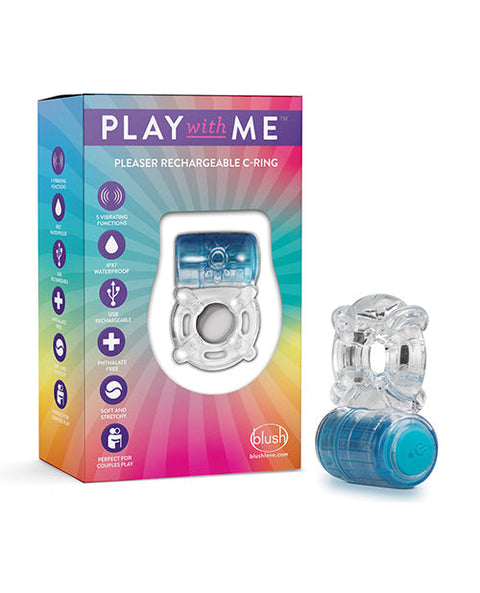 Blush Play with Me One Night Stand Vibrating C Ring