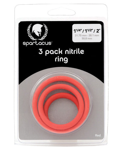Spartacus Nitrile Cock Ring Set