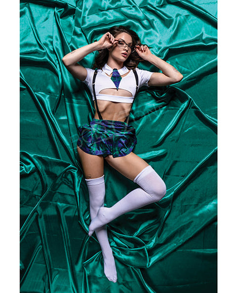 Role Play Sultry School Babe 6 pc Set Green