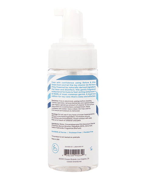 Before & After Foaming Toy Cleaner