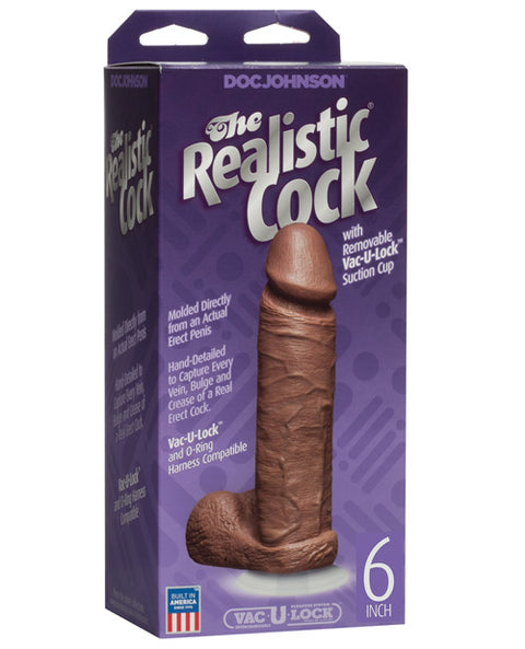 6" Realistic Cock w/Balls