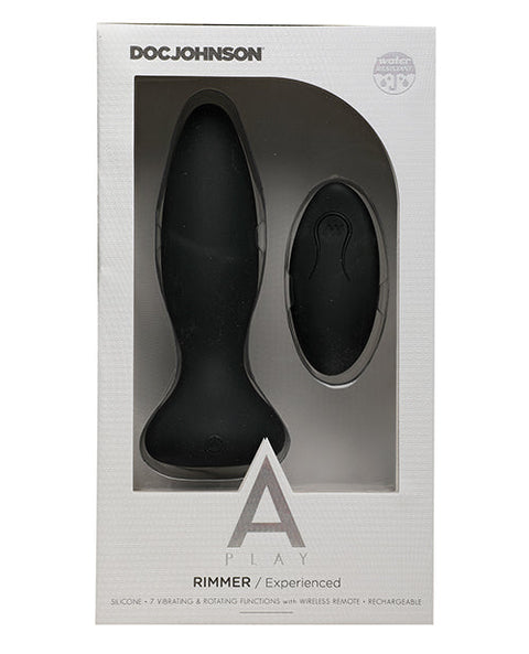 A Play Rimmer Experienced Rechargeable Silicone Anal Plug w/Remote