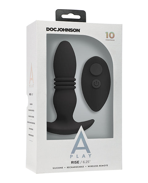 A Play Rise Rechargeable Silicone Anal Plug w/Remote