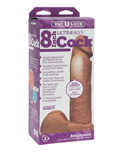 Vac-U-Lock 8" Ultraskyn Cock