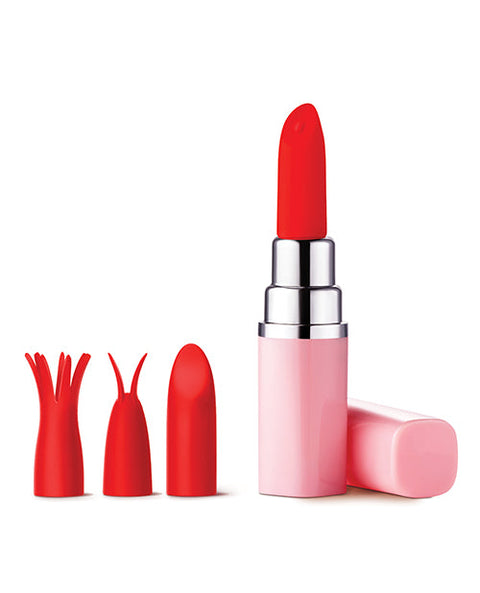 Luv Inc. Lipstick Vibrator w/4 Heads