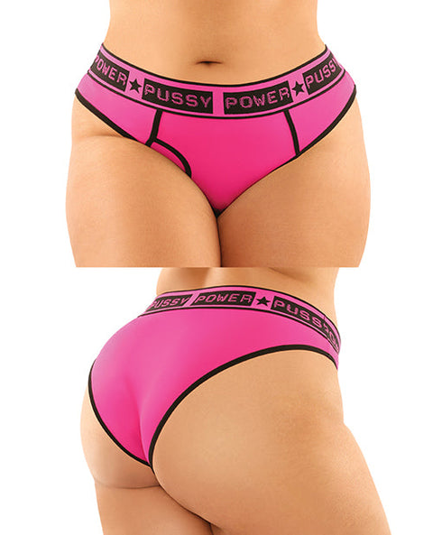 Vibes Buddy Pack Pussy Power Micro Brief & Lace Thong Pnk/Blk