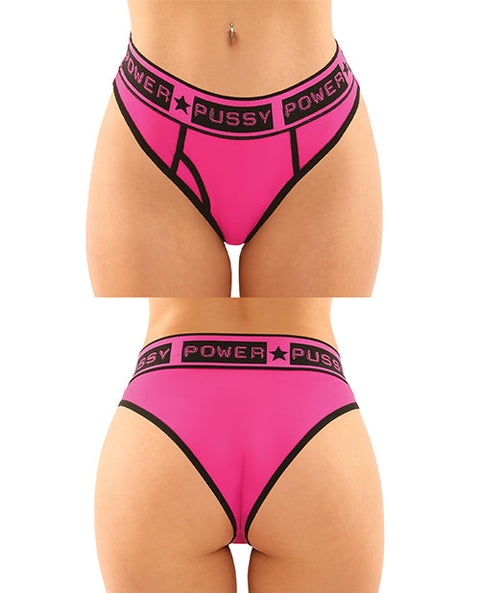 Vibes Buddy Pack Pussy Power Micro Brief & Lace Thong Pnk/Blk