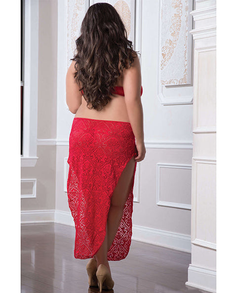 Shoulder Baring Laced Night Dress