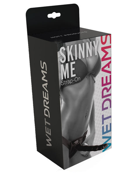 Wet Dreams Skinny Me 7" Strap on w/Harness
