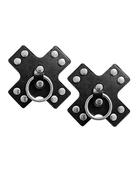 Nipplicious Seducer Leather Pasties w/Ring