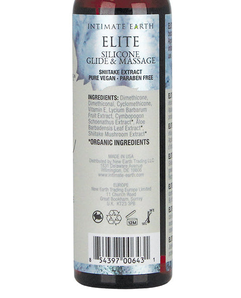 Intimate Earth Elite Velvet Touch Silicone Glide & Massage Oil