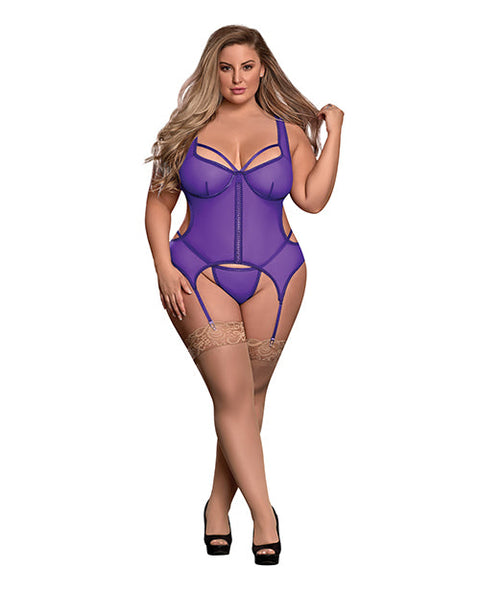 Sheer Mesh Merry Widow & Crotchless G-String