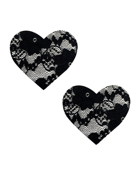 Neva Nude Lace Heart Pasties