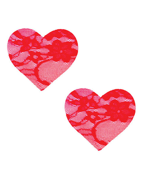 Neva Nude Lace Heart Pasties
