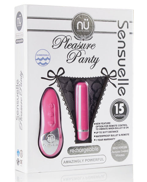 Nu Sensuelle Pleasure Panty Bullet w/Remote Control 15 Function