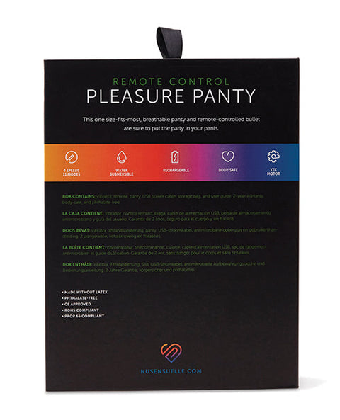 Nu Sensuelle Pleasure Panty Bullet w/Remote Control 15 Function