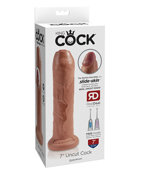 King Cock 7" Uncut Dildo