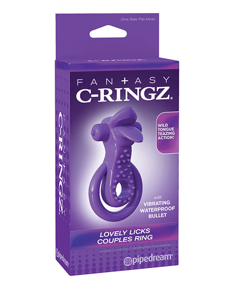 Fantasy C-Ringz Lovely Licks Couples Ring - Purple