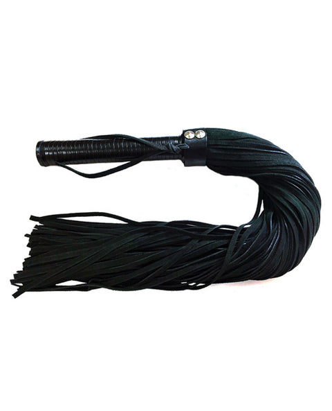 Rouge Suede Flogger w/Leather Handle