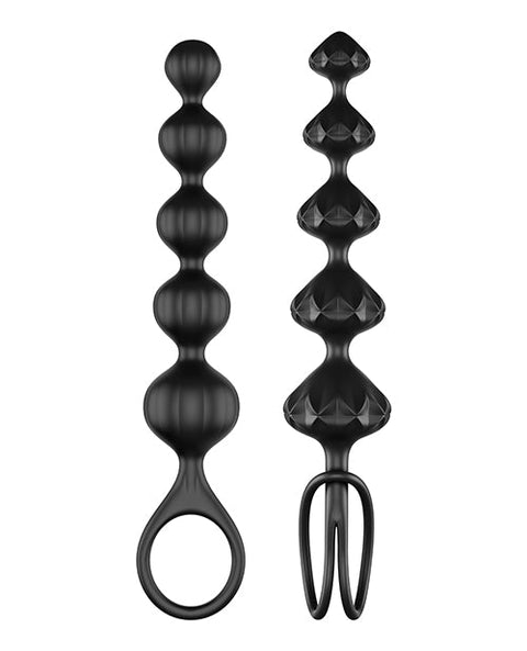Satisfyer Love Beads Soft Silicone Beads -  Set of 2 Black