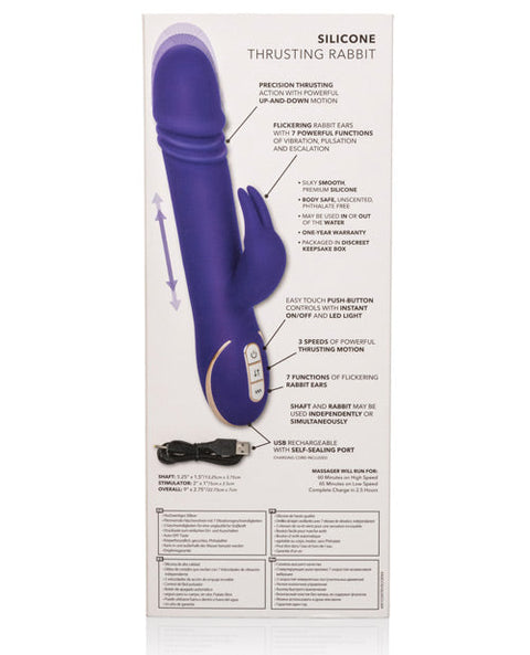Jack Rabbit Signature Silicone Thrusting Rabbits - Purple