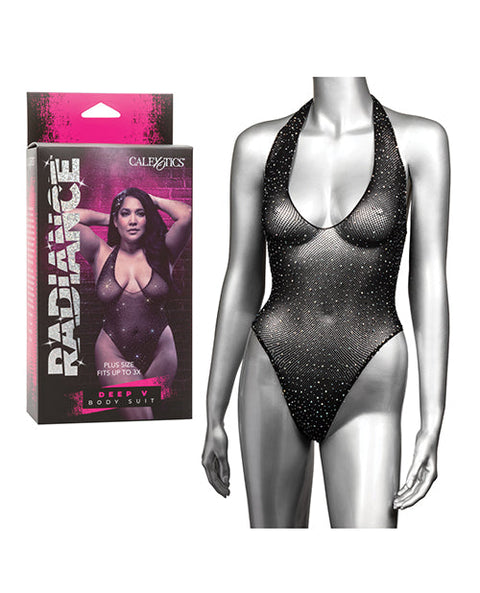 Radiance Deep V Body Suit Black