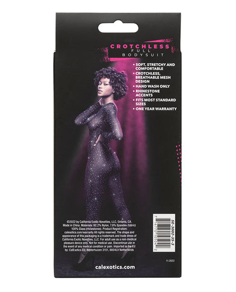 Radiance Crotchless Full Body Suit Black