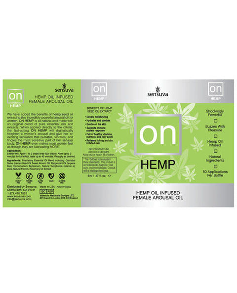 ON Hemp Oil Infused Female Arousal Oil
