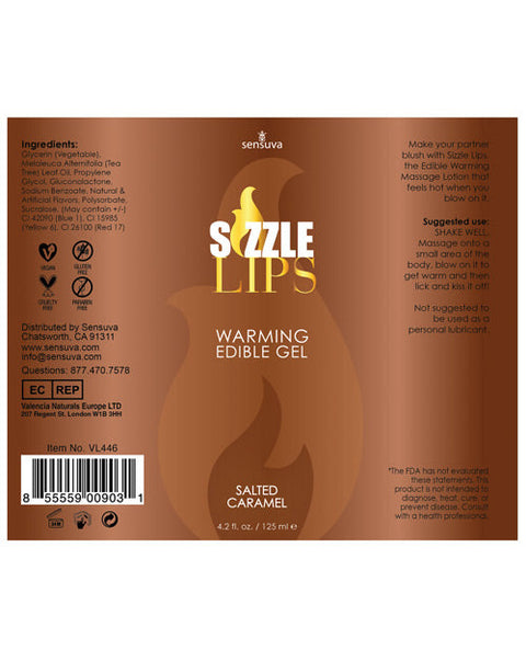 Sizzle Lips Warming Gel - 4.2 oz Bottle