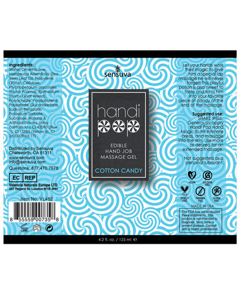 Handipop Hand Job Massage Gel - 4.2 oz Bottle
