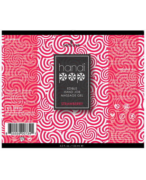 Handipop Hand Job Massage Gel - 4.2 oz Bottle