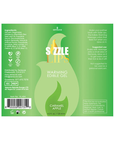 Sizzle Lips Warming Gel - 4.2 oz Bottle