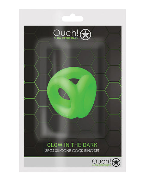 Shots Ouch Chest Bulldog Harness - Glow in the Dark